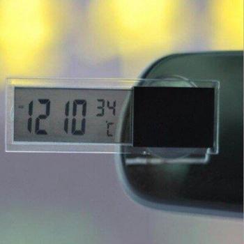 Automobile Clock and Thermometer