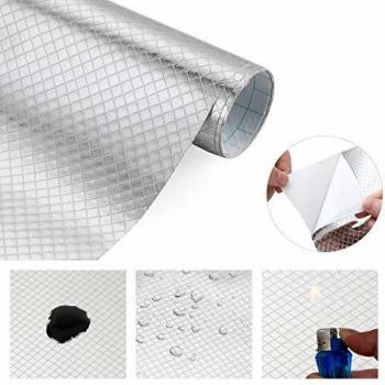Wasserdichte Metall‑Tapete für Schränke – KINLO 0.61 × 5 m