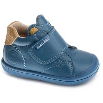 Zapatos de Piel para Bebé Niña Pablosky con Cierre Adherente