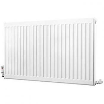 Kartell k-rad Kompact Type 21 White 600mm x 1000mm Double Panel with Single Convector Horizontal Radiator