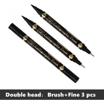 Ensemble Haile Calligraphie 4×Brosses Noires