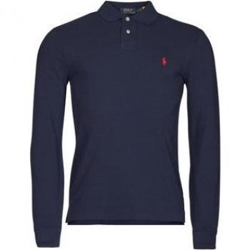 Polo Ralph Lauren Homme Slim Manches Longues Bleu Marine