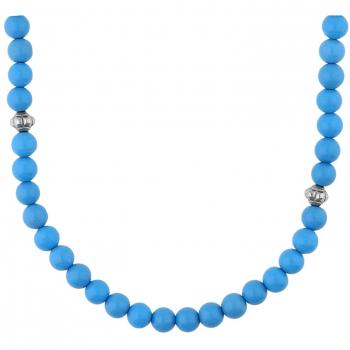 Edc by ESPRIT: 45 cm Damen-Collier – mattiertes Edelstahl & Kunststoff – EENL10349G420