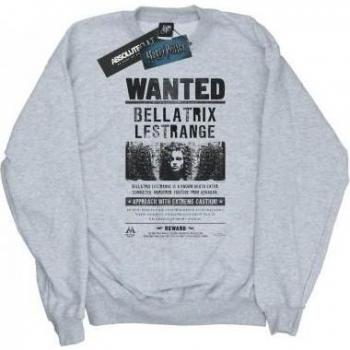 Junges Harry Potter Sweatshirt: Bellatrix Lestrange Wanted – Grau (9–11 Jahre)