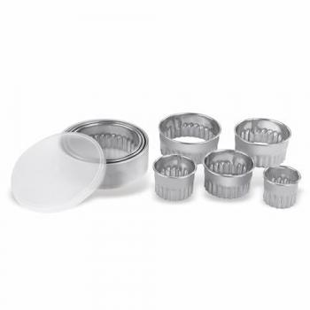 Lot de 8 Découpeurs Ronds Cannelés Pujadas