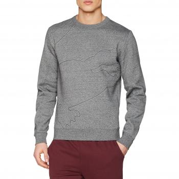 Lacoste Sport Sudadera de Hombre en Gris Senecio Chiné/Platine-Noir 6dz, Talla 9