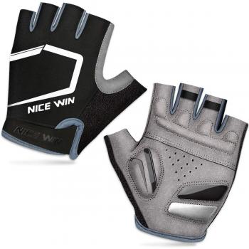 Lohotek Motorrad‑Handschuhe – L (Halbfinger) – Schwarz, gepolstert