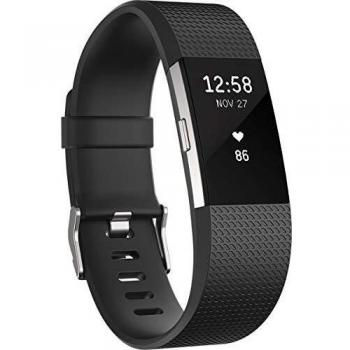 Fitbit Charge 2 – Montre fitness connectée, modèle noir, taille petite