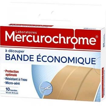 Boîte de 10 bandes de pansement à découper 10x6cm