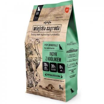 Aliments secs pour chien Wiejska Zagroda avec du poulet, du canard et du poisson