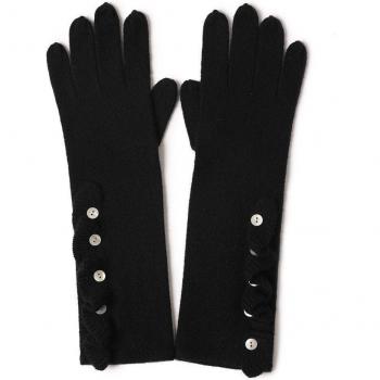 Naizaiga Strassverzierte Kaschmir-Handschuhe