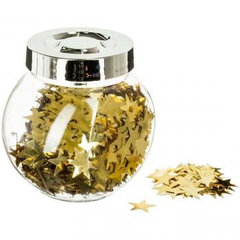 Oro Lucido: Vaso per Accessori di Tavola con Coriandoli
