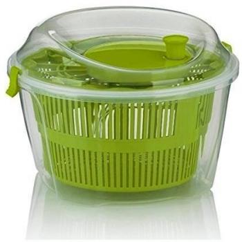 Kela 11906 Centrifuga per insalata in PP – 4,4 l – Verde trasparente