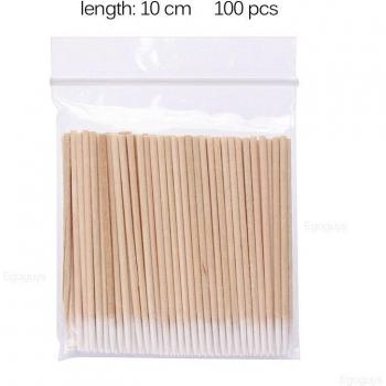 100 Pcs Cuticle Remover Orange Wood Sticks