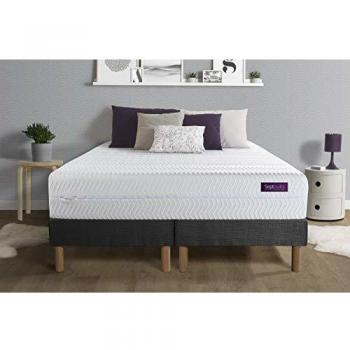 Matelas 160x200 avec Double sommiers Gris 80x200 Mousse à mémoire de Forme 5 Zones de Confort Déhoussable
