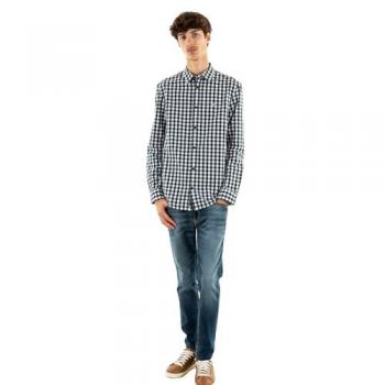 Tommy Jeans Hemd DM0DM19655 Dunkelblau Regular Fit XXL Herren