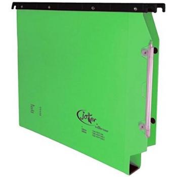 Cartelle sospese orizzontali Joker, 33 cm, fondo a U 3 cm, verde, 25 pezzi