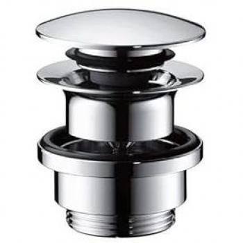 Hansgrohe garniture de vidange 51300820 pour lavabo et bidet, nickel brossé, système push-open