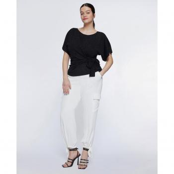 Pantalones de Carga con Cordones Fiorella Rubino