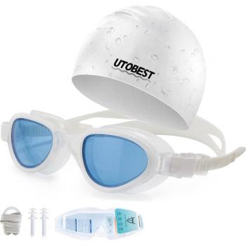 UTOBEST Unisex Clear Swimming Goggles with Leak-Proof Design