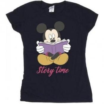 Camiseta de Algodón Mickey Mouse para Mujeres