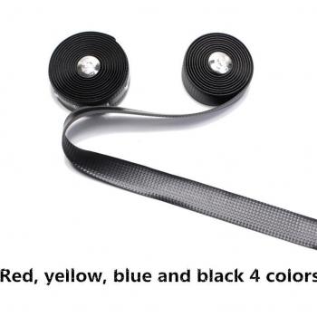 Carbon Fiber Strap Bicycle Handlebar Tape Black Cork
