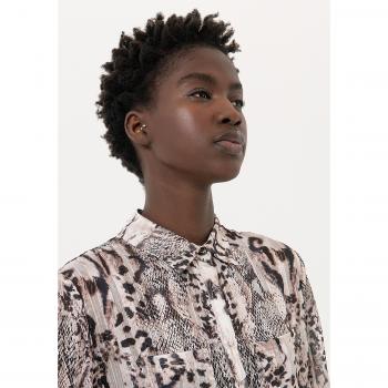 Camisa Leve Georgette Animalírica