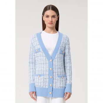 Cardigan lungo maniche lunghe