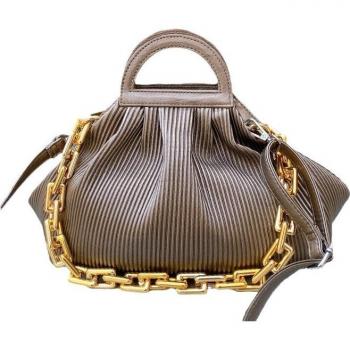 Thick Chain Pleated Cloud Bag for Women Z412