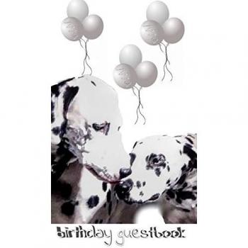Dalmatian Birthday guest book