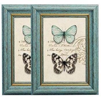 Husmeu® 13 × 18 cm Natur‑Retro Bildschalen – Doppel‑Set für Fotos & Kunst