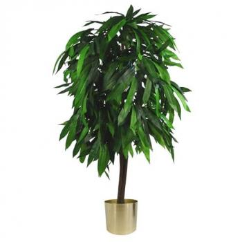 Elegant Mango Tree Stand – 120cm Height, Metallic Gold Planter