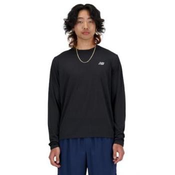 Camisola Athleisure New Balance Preto Intenso Manga Completa – Tamanho PP