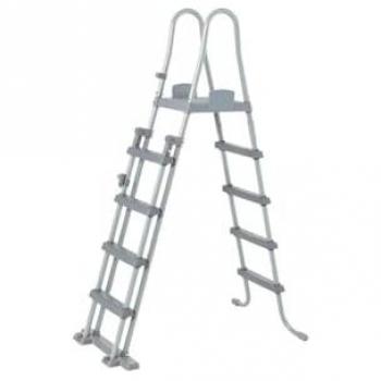Scaletta di Sicurezza Doppia per Piscine Altezza Max 132 cm