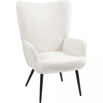 Fauteuil Homcom Confort Crème