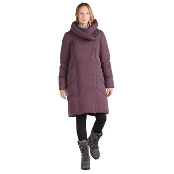 Mountain Warehouse Women’s Cosy Wrap Padded Water‑Resistant Long Down Jacket – Mauve – Size 12