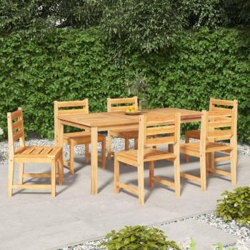 Table et Chaises de Jardin 7 Pcs en Teck