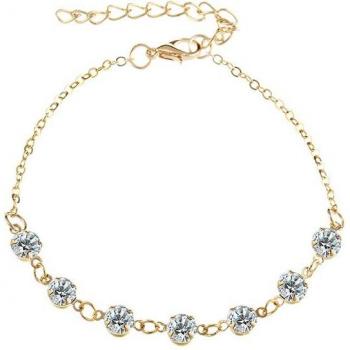 Radiant Gemstone Ankle Wrap