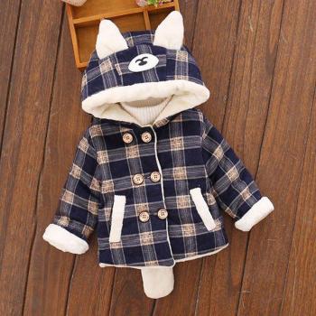 Abrigo Infantil con Capucha, Chaqueta de Primavera y Otoño 6-24M