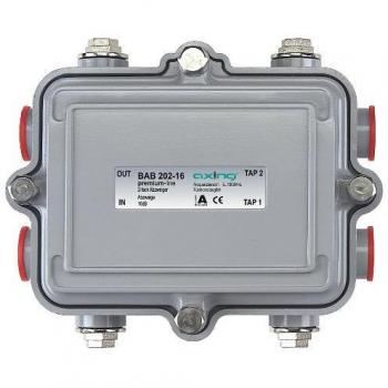 Splitter di antenna grigio AXING 202-16 16 dB