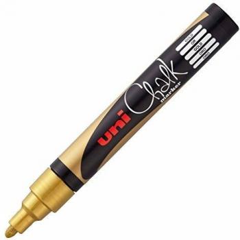 Uni-ball Kreidemarker Chalk marker PWE5M, gold