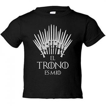 Camiseta 7‑8 Años GOT “Silla Inquebrantable” – Negra
