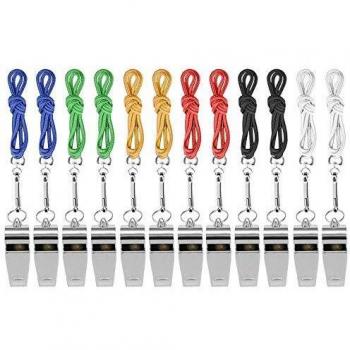 Ziland Pro Brass Sport Whistle [12 Pack]