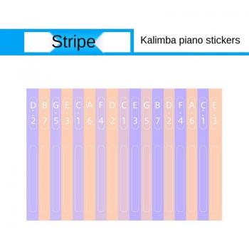 Kalimba 17 Touches avec Autocollants de Noms et Tonality, Kit pour Apprenants