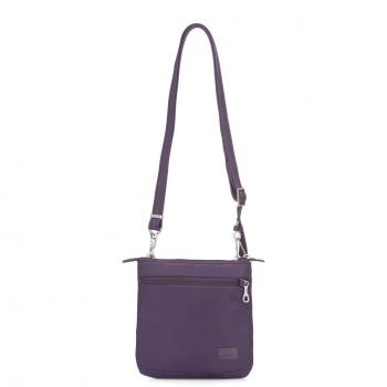 Anti‑Diebstahl CitySafe CS50 Schultertasche – Nylon – 1,6 Liter – Lila/Mulberry Edition