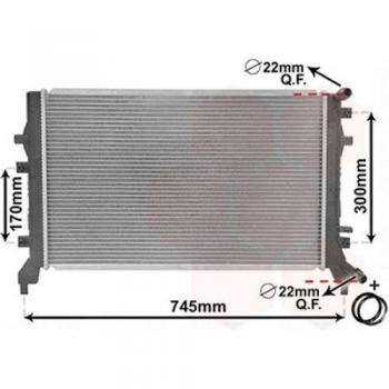 VAN WEZEL 58002295 Motor Cooler