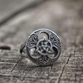 Anillo de Amuleto Celta de Acero Inoxidable para Hombre