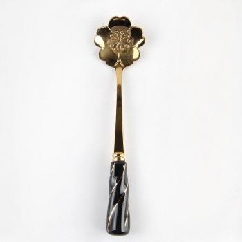12cm Stainless Steel Mini Rose Dessert Spoons