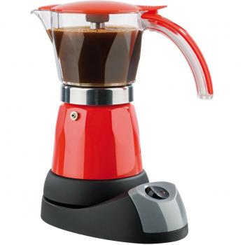 GOURMETmaxx 02609 6‑Tassen Mokka‑Espresso‑Kocher – 480 W – Roter Farbton