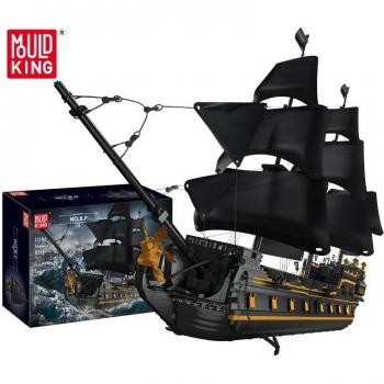 Voilier Pirate Noir Pearl – 5266 pièces, construction créative